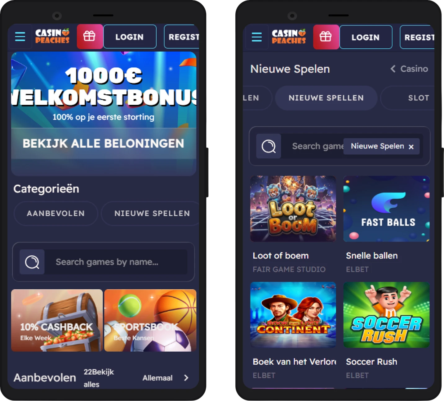 Optimale mobiele casino ervaring bij Peaches Casino