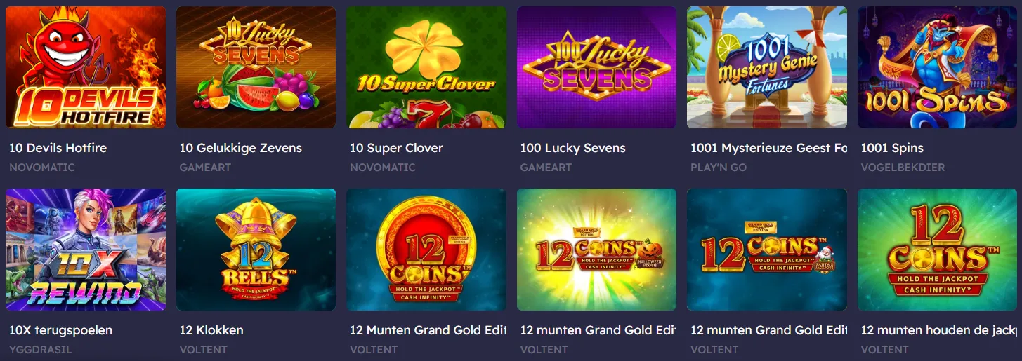 Populaire online gokkasten en slots bij Peaches Casino